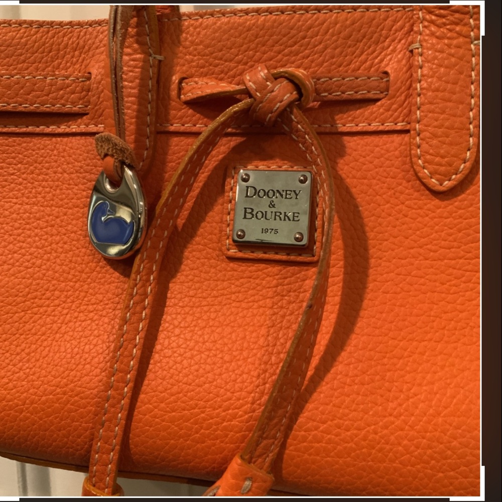 Dooney & Bourke Orange Structured Shoulder Bag - Picture 6 of 6